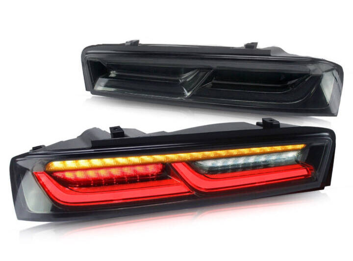 Vland 2016-2018 Chevrolet Camaro LED Sequential Smoked Rear Tail Lights with Reverse Lights