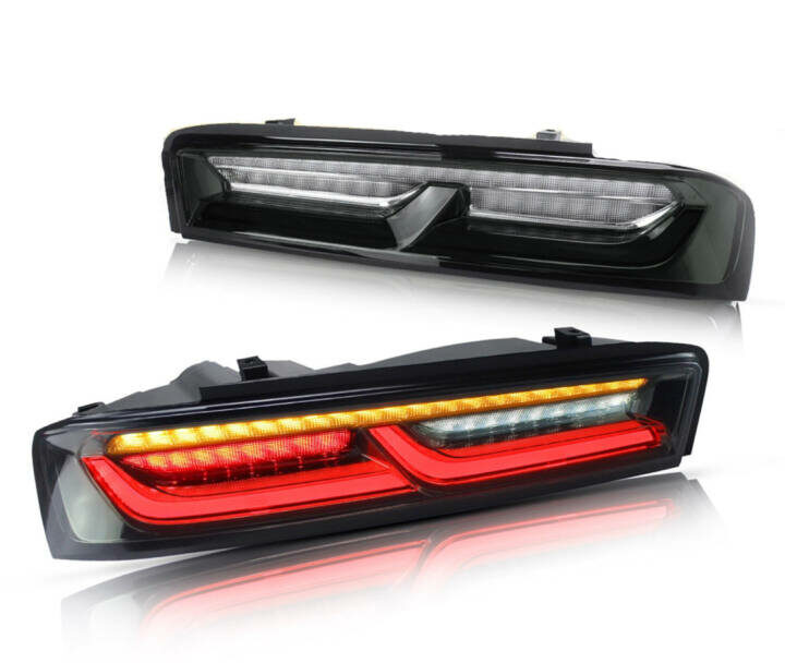 Vland 2016-2018 Chevrolet Camaro LED Sequential Clear Rear Tail Lights with Reverse Lights