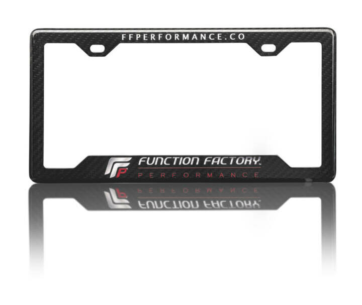 Function Factory Performance 2 Hole Carbon Fiber License Plate Frame