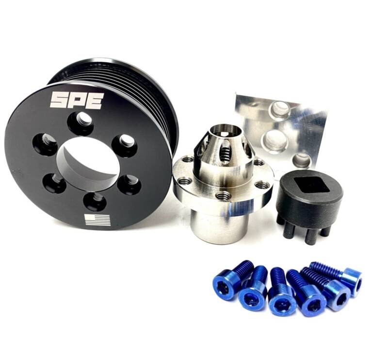 SPE Motorsport 2020-2022 Ford Mustang GT500 Pulley Kit with Titanium Hub & Install Tools