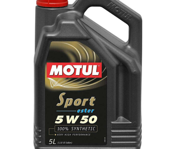 Motul Sport Ester 5W-50 Synthetic High Performance Motor Oil 5L