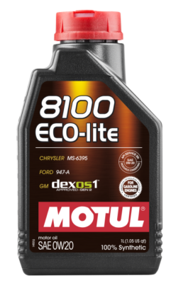 Motul 8100 0W20 ECO-LITE 1L Synthetic Engine Oil