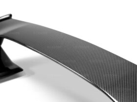 Seibon Carbon Subaru WRX / STI Carbon Fiber S Style Rear Wing Spoiler - Image 4