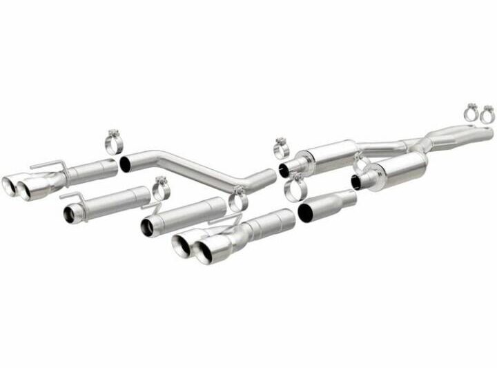 MagnaFlow 2017-2023 Dodge Charger SRT Hellcat 409 Polished 3in Quad Tip Cat-Back Exhaust