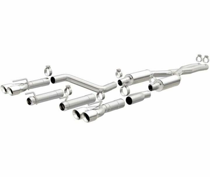 MagnaFlow 2017-2023 Dodge Charger SRT Hellcat 409 Polished 3in Quad Tip Cat-Back Exhaust