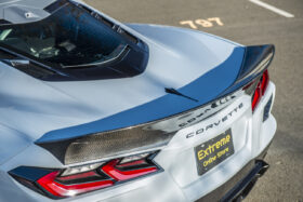 EOS 2020-2024 Chevrolet Corvette C8 Carbon Fiber Rear Ducktail Wing Spoiler - Image 3