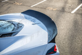 EOS 2020-2024 Chevrolet Corvette C8 Carbon Flash Rear Ducktail Wing Spoiler - Image 2
