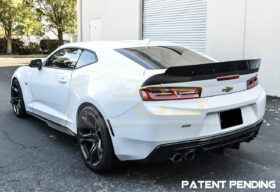 EOS 2016-2022 Chevrolet Camaro Glossy Black 1LE Extended Wickerbill Rear Trunk Spoiler - Image 1