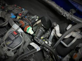 UPR Products 2021-2022 Ford Bronco 2.7L Plug n Play Dual Valve Oil Catch Can with Clean Side Separator - Image 1