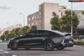 DarwinPro Aerodynamics DarwinPro -Benz AMG GT63 IMP Style Carbon Fiber Rear Trunk Spoiler - Image 2