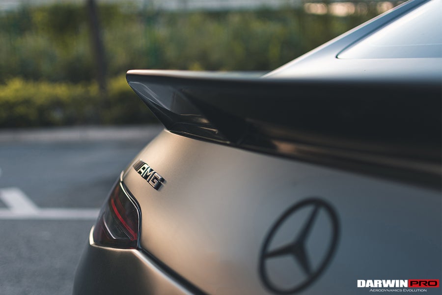 DarwinPro 2019-2021 Mercedes-Benz AMG GT63 IMP Style Carbon Fiber Rear Trunk Spoiler - Image 4