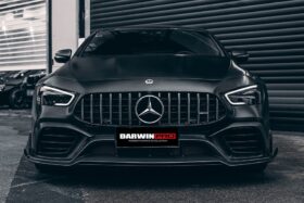 DarwinPro Aerodynamics DarwinPro -Benz AMG GT63 IMP Style Carbon Fiber Front Splitter Lip - Image 3