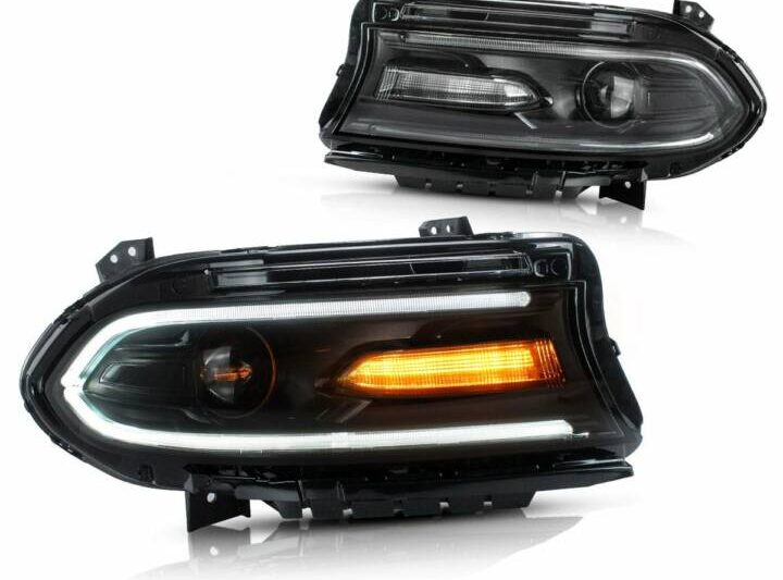 Vland 2015-2022 Dodge Charger Dual Beam Projector Sequential Headlights
