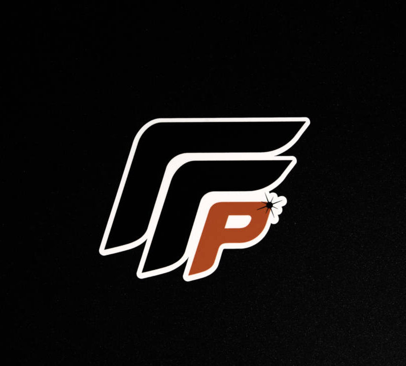 Function Factory Performance White Outline Black Logo Slap Sticker