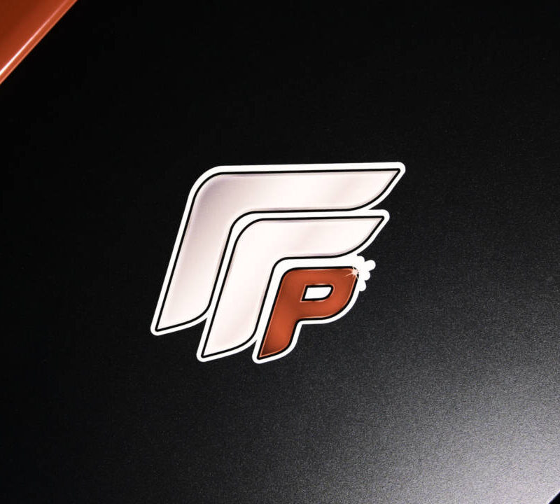 Function Factory Performance White Outline Silver Logo Slap Sticker