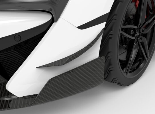 1016 Industries 2015-2020 McLaren 570S Carbon Fiber Dive Canards
