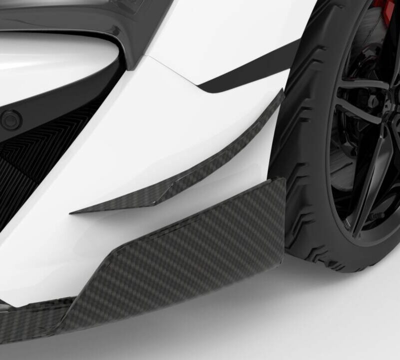 1016 Industries 2015-2020 McLaren 570S Carbon Fiber Dive Canards