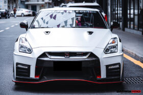 DarwinPro Aerodynamics DarwinPro GTR R35 NSM Style Partial Carbon Fiber Front Bumper for Nissan GT-R - Image 3