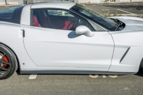 EOS 2005-2013 Chevrolet Corvette C6 Base ZR1 Hydro-Dipped Carbon Fiber Front Splitter Lip & Side Skirts - Image 2