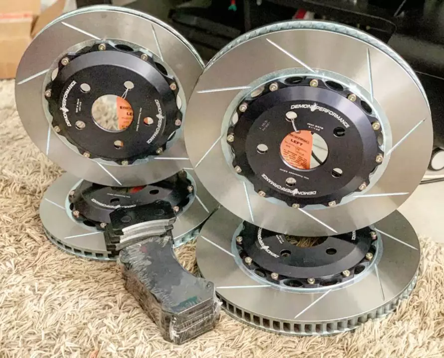 Demon Performance Jeep Trackhawk 2 Piece Rotors and Brake Pads (Front and Rear Set) - Image 5