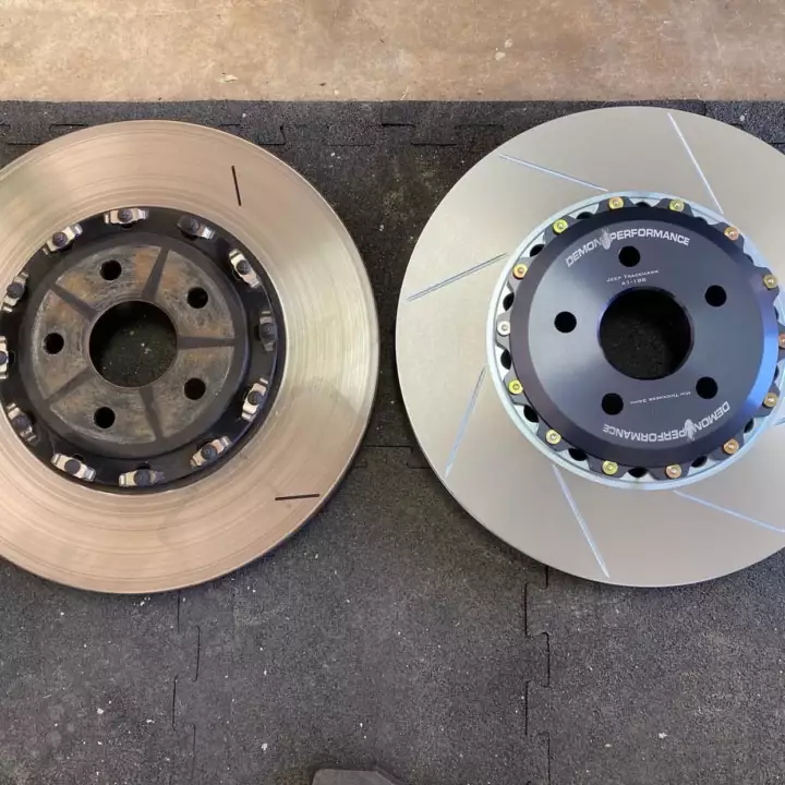 Demon Performance Jeep Trackhawk 2 Piece Rotors and Brake Pads (Front and Rear Set) - Image 2