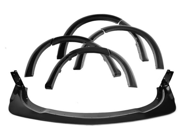 EOS 2015-2022 Dodge Charger SRT Wide Body Front Bumper Lip Side Fender Flares Pair