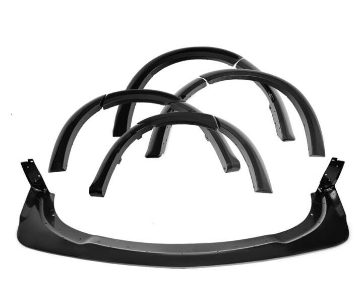 EOS 2015-2022 Dodge Charger SRT Wide Body Front Bumper Lip Side Fender Flares Pair