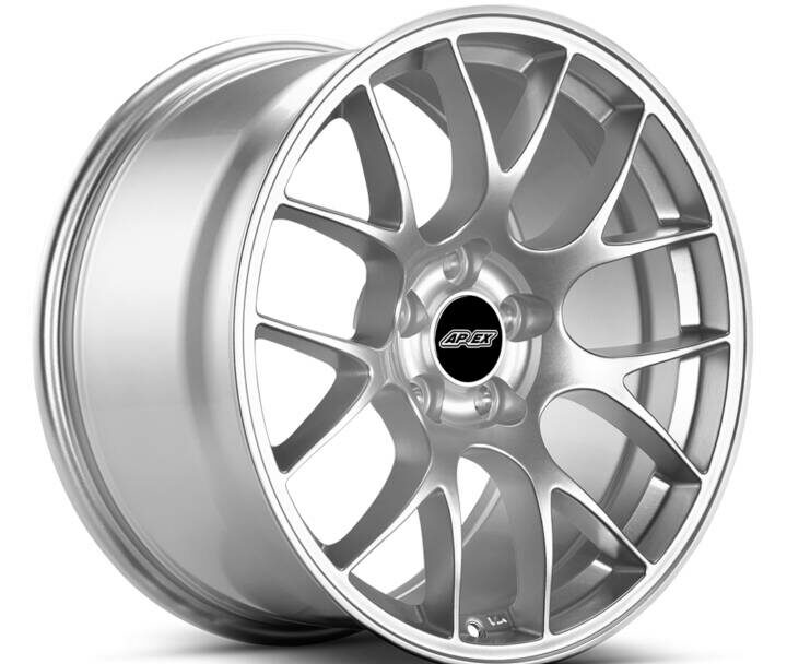APEX Wheels 2015-2022 Ford Mustang S550 18×10″ ET40 Race Silver EC-7 Wheel