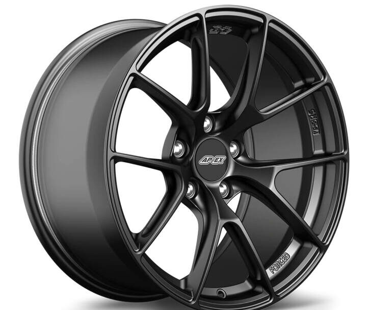 APEX Wheels 2015-2022 Ford Mustang S550 18×10″ ET40 Satin Black VS-5RS Forged Wheel