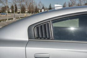 EOS 2015-2022 Dodge Charger Matte Black Side Window Louvers - Image 1