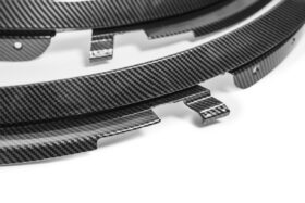 EOS  2014-2019 Chevrolet Corvette C7 Hydro-Dipped Carbon Fiber Front Wheel Trim Fender Flares - image 5