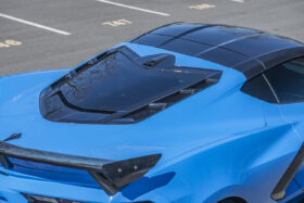 EOS 2020-2024 Chevrolet Corvette C8 Carbon Fiber Decklid Camera Cover - Image 3