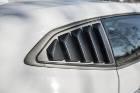 EOS 2016-2022 Chevrolet Camaro Matte Black Side Window Louvers - Image 1