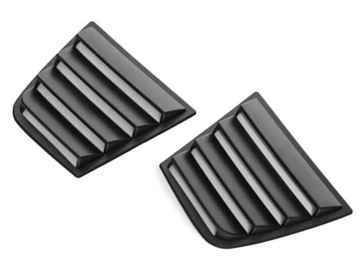EOS 2015-2022 Dodge Charger Matte Black Side Window Louvers