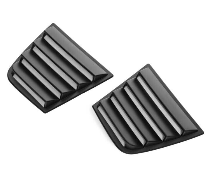 EOS 2015-2022 Dodge Charger Matte Black Side Window Louvers