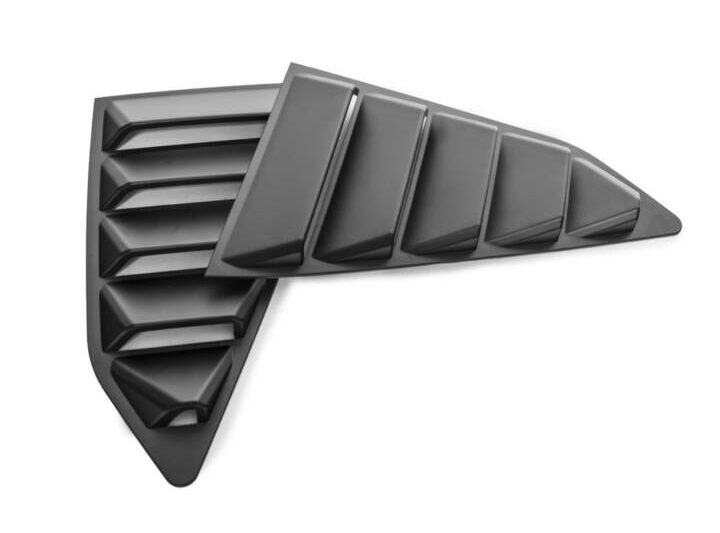 EOS 2016-2022 Chevrolet Camaro Matte Black Side Window Louvers