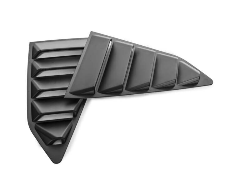 EOS 2016-2022 Chevrolet Camaro Matte Black Side Window Louvers