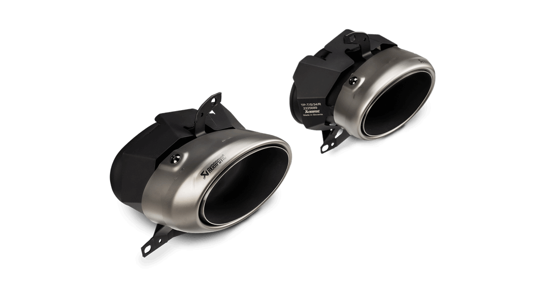 Akrapovic 2020-2022 Porsche 911 Turbo/ Turbo S Titanium Tail Pipe Set