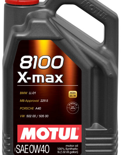Motul 8100 X-max 0W-40 Engine Oil 5 Liter - 4 Bottles