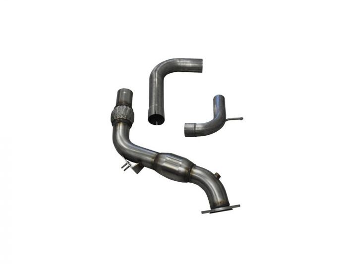 Corsa 2015-2022 Ford Mustang Ecoboost High-Flow Catted Stainless Steel 3" Downpipe