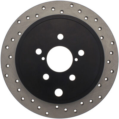 StopTech 2008-2010 Subaru WRX / Scion FRS Drilled Rear Rotor Set
