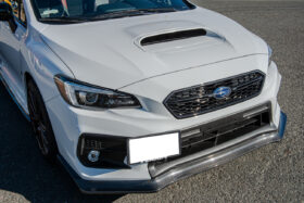 Extreme Online Store EOS Subaru WRX / STI CS-Style Hydro-Dipped Carbon Fiber Front Splitter Lip - Image 2