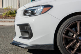 Extreme Online Store EOS Subaru WRX / STI CS-Style Hydro-Dipped Carbon Fiber Front Splitter Lip - Image 3