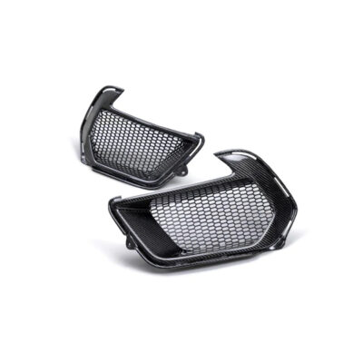 Anderson Composites 2021-2022 Ford Mustang Mach 1 Carbon Fiber Front Bumper Air Duct Bezels (Pair)