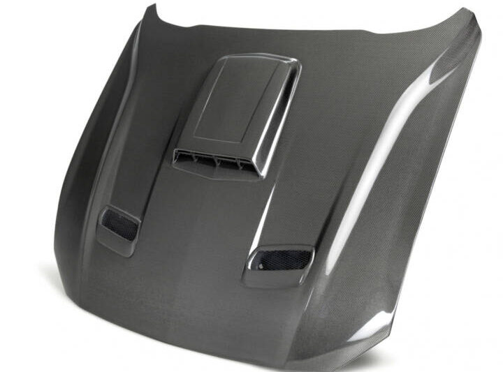 Anderson Composites 2021-2022 Ford Mustang Mach 1 Type-SK Double Sided Carbon Fiber Hood