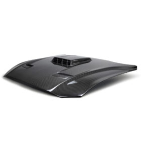 Anderson Composites 2021-2022 Ford Mustang Mach 1 Type-SK Double Sided Carbon Fiber Hood - Image 1