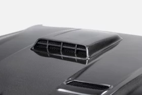 Anderson Composites 2021-2022 Ford Mustang Mach 1 Type-SK Double Sided Carbon Fiber Hood - Image 4