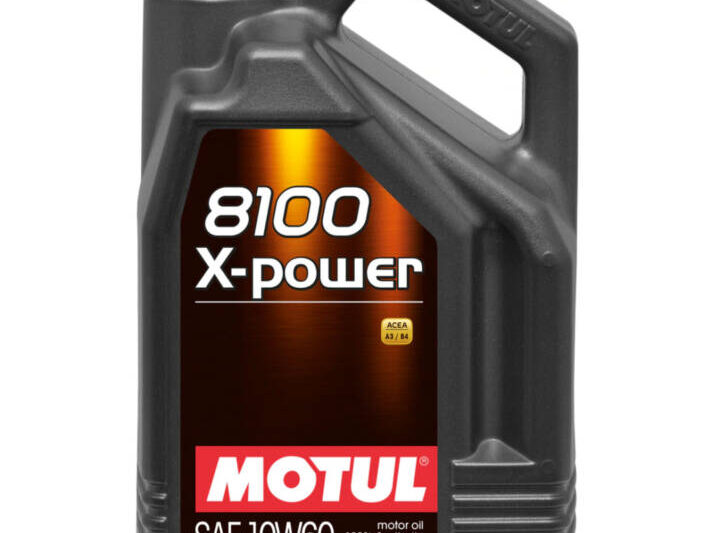 Motul 5L Synthetic Engine Oil 8100 10W60 X-Power - 4 Bottles