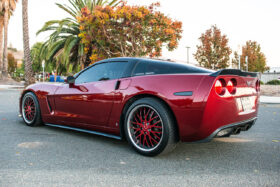 EOS 2005-2013 Chevrolet Corvette C6 Base ZR1-Style Glossy Black Front Splitter Lip & Side Skirts - Image 2