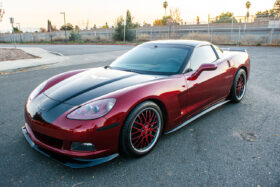 EOS 2005-2013 Chevrolet Corvette C6 Base ZR1-Style Glossy Black Front Splitter Lip & Side Skirts - Image 1